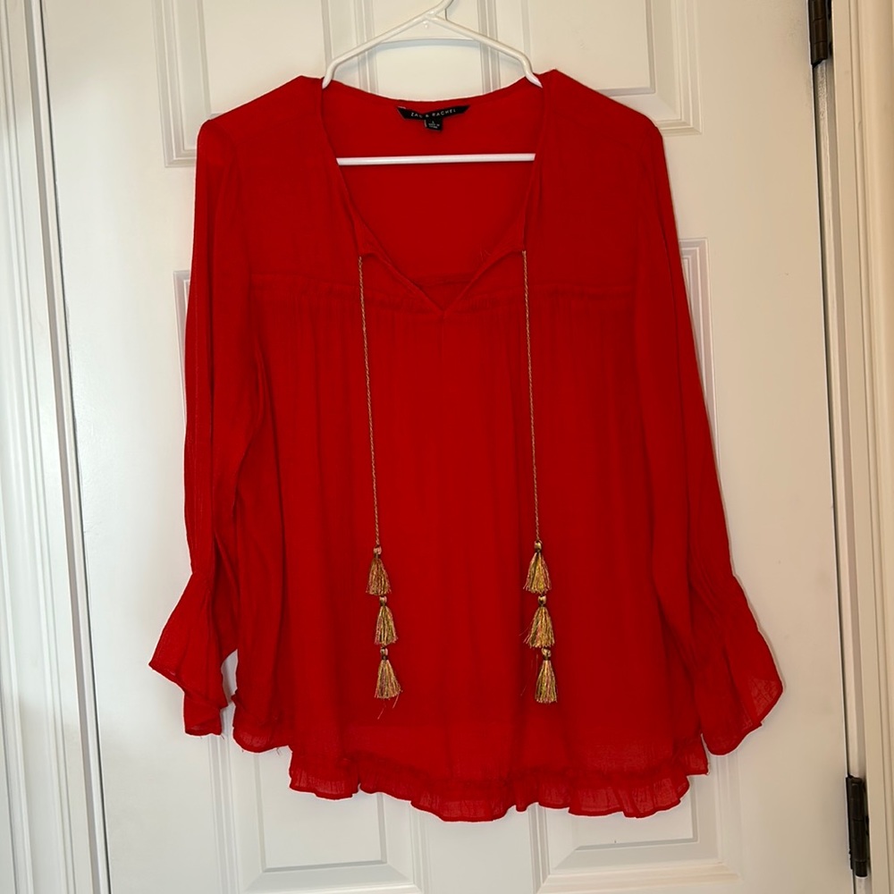 Size L red women’s blouse